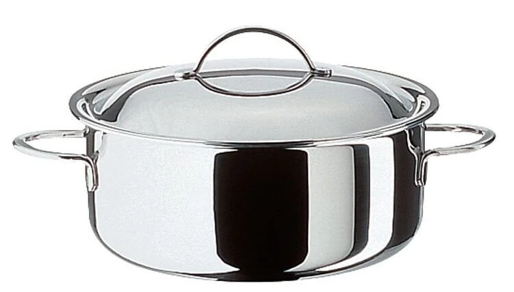 Spring Cristal Braadpan Met Deksel ø 24 Cm Rvs Glans