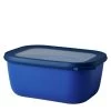 Mepal Cirqula Rechthoekige Kom Met Deksel 1,5 Liter Kunststof Vivid Blue -Boetiekwinkel voor keukengerei 106257010100 mepal multi bowl cirqula 1500 ml rectangular vivid blue