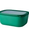 Mepal Cirqula Rechthoekige Kom Met Deksel 3 Liter Kunststof Vivid Green -Boetiekwinkel voor keukengerei 106261095400 mepal multi bowl cirqula 3000 ml rectangular vivid green