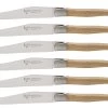 Laguiole En Aubrac Shepherd's Cross Steakmes 11,5 Cm Eikenhout 6 Stuks -Boetiekwinkel voor keukengerei 1094 41268 1