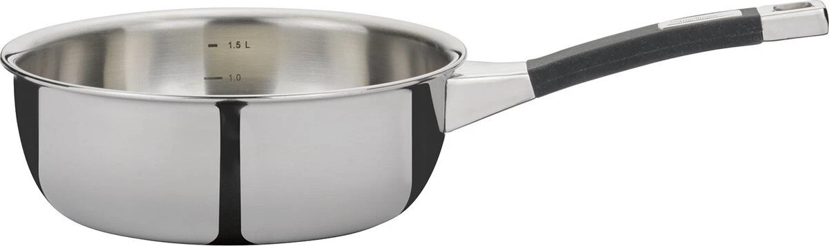 Spring Fusion2+ Sauteerpan ø 20 Cm 2 Liter Rvs 3 Spring Fusion2+ Sauteerpan ø 20 Cm 2 Liter Rvs