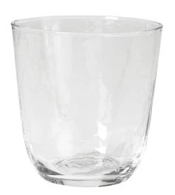 Broste Copenhagen Hammered Tumbler 335 Ml ø 9,2 Cm H 9,5 Cm Glas Transparant
