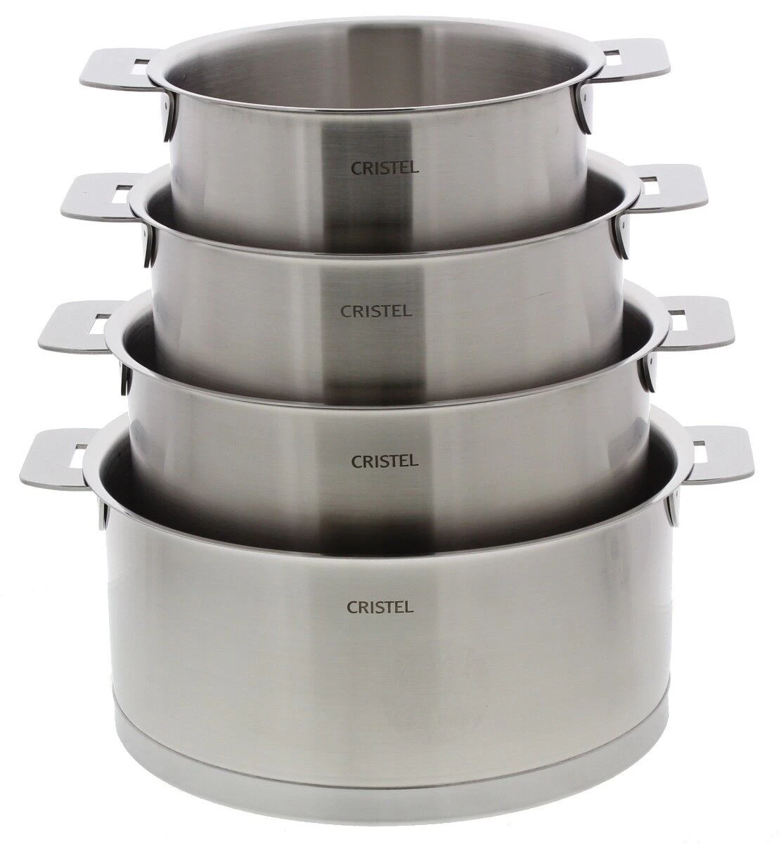 Cristel Strate Pannenset Rvs 4-delig 4 Cristel Strate Pannenset Rvs 4-delig - Afbeelding 2