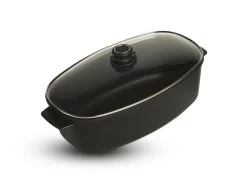 Gastrolux Expert Braadpan Voor Inductie 40,5 X 24,5 Cm H 20 Cm Incl. Glasdeksel Aluminium