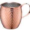 Cilio Moscow Mule Beker 500 Ml Gehamerd Rvs Koperkleurig