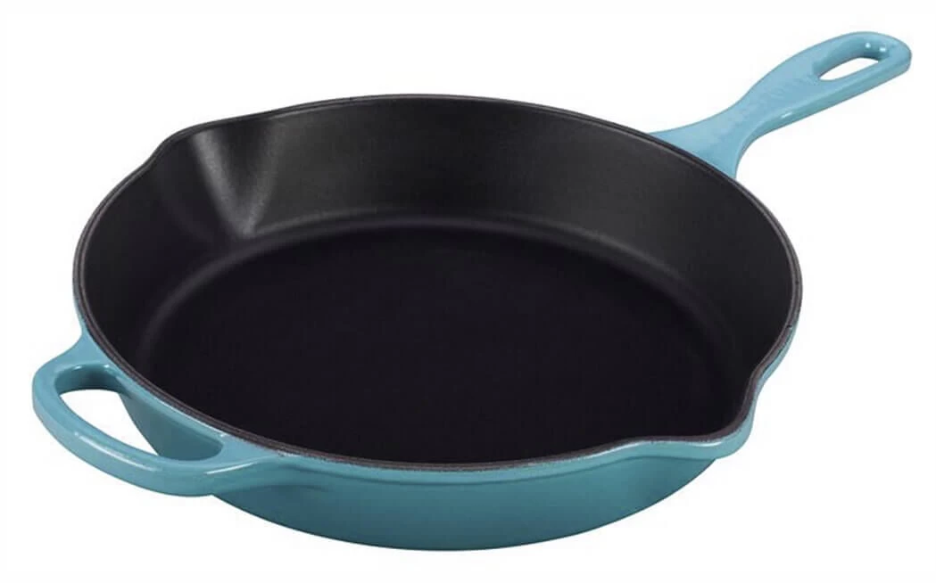 Le Creuset Skillet Hoge Koekenpan ø 26 Cm Gietijzer Caribbean Blue 3 Le Creuset Skillet Hoge Koekenpan ø 26 Cm Gietijzer Caribbean Blue
