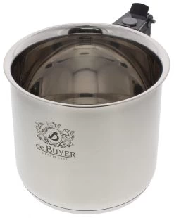De Buyer Au-bain-mariepan ø 16 Cm 1,5 L Rvs Zwart