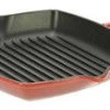 Le Creuset Skillet Grill Vierkant 26 Cm Gietijzer Kersrood -Boetiekwinkel voor keukengerei 3485 38589 1