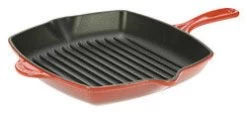 Le Creuset Skillet Grill Vierkant 26 Cm Gietijzer Kersrood