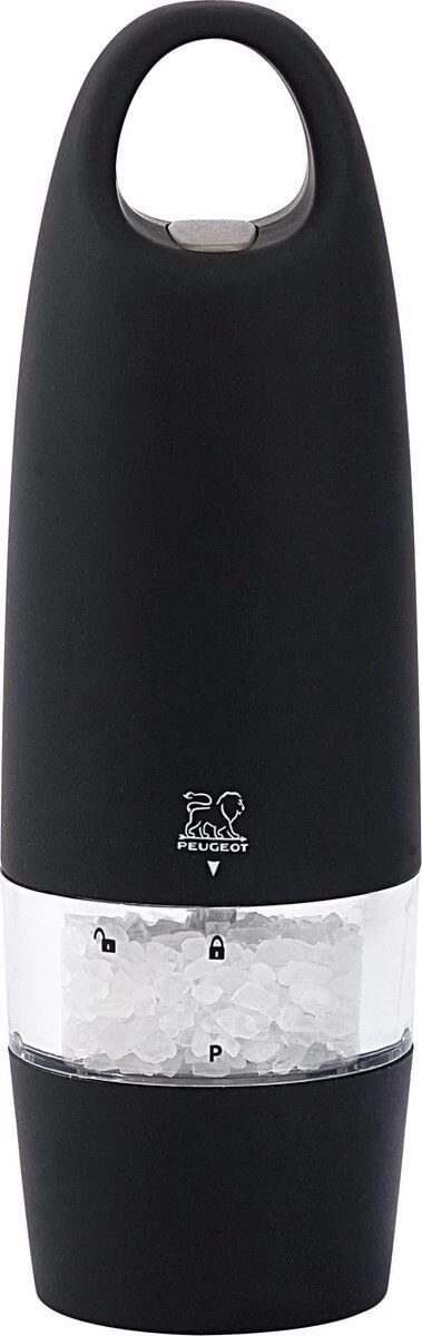 Peugeot Zest Elektrische Zoutmolen 17 Cm Zwart 3 Peugeot Zest Elektrische Zoutmolen 17 Cm Zwart