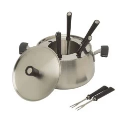 Kuhn Rikon Vleesfondueset Met 6 Vorken 2 Liter Rvs Mat