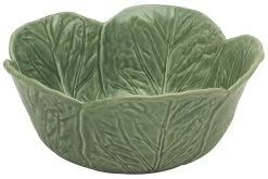 Bordallo Koolblad Schaal ø 29,5 Cm Aardewerk Groen
