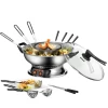 Unold Asia Fondue Rond ø 41,5 Cm 6 Persoons Rvs