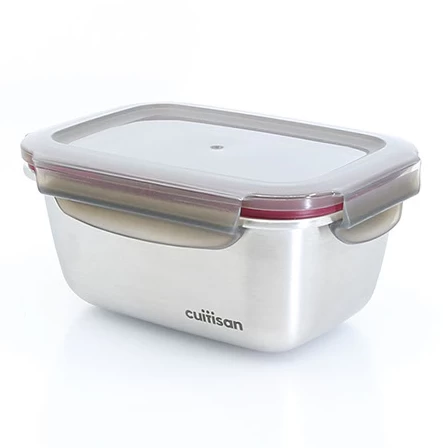 Cuitisan Foodcontainer Rechthoekig 500 Ml Rvs 3 Cuitisan Foodcontainer Rechthoekig 500 Ml Rvs