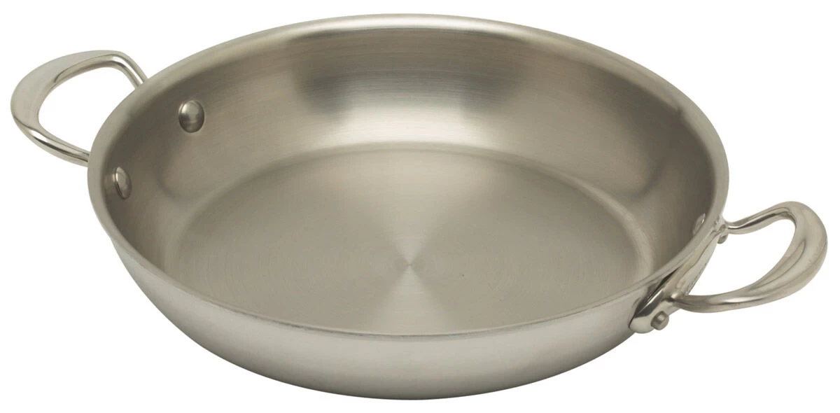 Mauviel M'Cook Serveerpan Rond ø 28 Cm Rvs Lichte Greep 3 Mauviel M'Cook Serveerpan Rond ø 28 Cm Rvs Lichte Greep