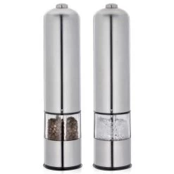 Cilio Bergamo Elektrische Peper- En Zoutmolen 23 Cm Rvs 2-delig