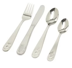 Van Kempen & Begeer Junior Bestek Rupsje Nooitgenoeg Rvs 4-delig