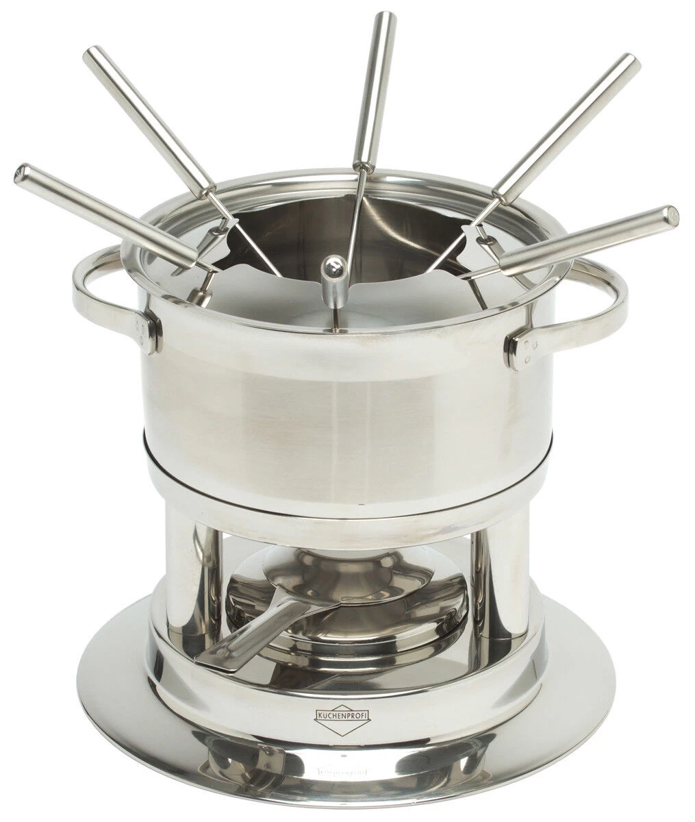 Küchenprofi Lugano Fondueset 1,5 Liter Rvs 6-persoons 3 Küchenprofi Lugano Fondueset 1,5 Liter Rvs 6-persoons