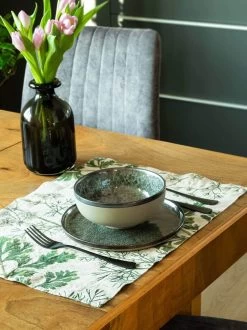 Oldenhof Herb Coreander Placemat 35 X 48 Cm Linnen 2 Stuks -Boetiekwinkel voor keukengerei 8003sum hc printed washed linen placemats coriander by linoroom lr34