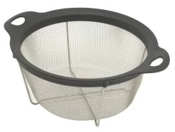 Oldenhof Staande Zwarte Zeef Rond 23 Cm Rvs-kunststof Zwart