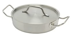 Inoxibar Industriële Lage Braadpan ø 24 Cm Rvs Mat