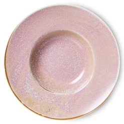 HK Living Chef Ceramics ACE7135 Pastabord ø 28,5 Cm Aardewerk Rustic Pink
