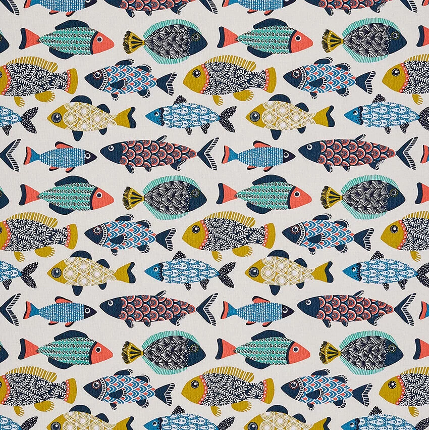 Ulster Weavers Aquarium Lange Pannenlap Katoen Oranje 4 Ulster Weavers Aquarium Lange Pannenlap Katoen Oranje - Afbeelding 2