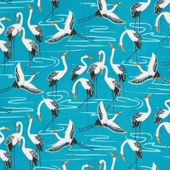 Ulster Weavers Cranes Schort Katoen Blauw -Boetiekwinkel voor keukengerei cranes print 3