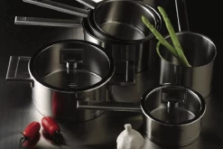 Cristel Strate Fixed Pannenset Met Glasdeksels Rvs 5-delig -Boetiekwinkel voor keukengerei cristel strate 6 1 11