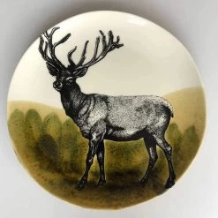 Duro Hunting Deer Serveerschaal 38 Cm Aardewerk