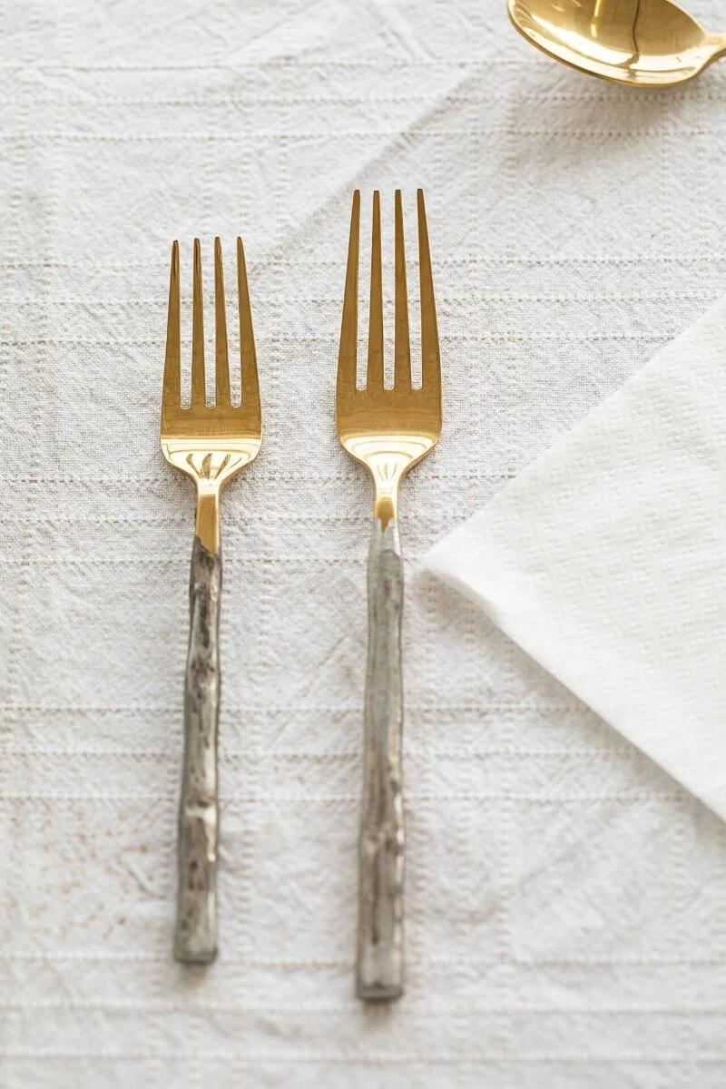 Daniël Van Dijck Bestekset Goudkleurig 5-delig 3 Daniël Van Dijck Bestekset Goudkleurig 5-delig - Afbeelding 2