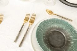 Daniël Van Dijck Bestekset Goudkleurig 5-delig 10 Daniël Van Dijck Bestekset Goudkleurig 5-delig -Boetiekwinkel voor keukengerei gold silver stainless steel cutlery daniel van dijck 5 photo by chris rijksen