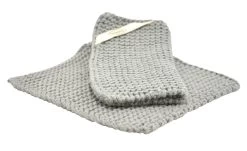 Solwang Design Pannenlap 22 X 22 Cm Katoen Steel Grey 2 Stuks