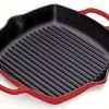 Le Creuset Vierkante Grill 30 Cm Gietijzer Kersrood -Boetiekwinkel voor keukengerei grillpfanne quadratisch hoch 30 cm kirschrot le creuset 20200300600422.1517846634