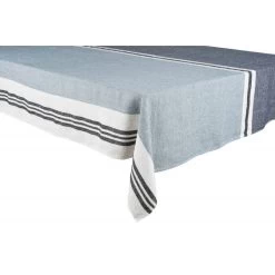 Haomy Trevise Tafelkleed 170 X 170 Cm Linnen Steenblauw