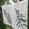Oldenhof Mint & Rosemary Handdoek 42 X 60 Cm Linnen 2 Stuks