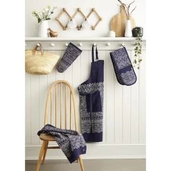 Ulster Weavers Indigo Batik Lange Pannenlap Katoen Blauw -Boetiekwinkel voor keukengerei indigo batik