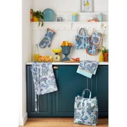 Ulster Weavers Italian Paisley Ovenwant Katoen Blauw -Boetiekwinkel voor keukengerei italian paisley 2