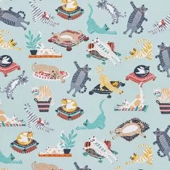 Ulster Weavers Kitty Cats Schort Katoen Blauw -Boetiekwinkel voor keukengerei kitty cats print 2