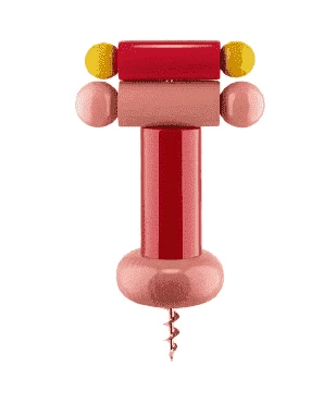 Alessi Twergi ES17 2 Kurkentrekker Hout Roze 3 Alessi Twergi ES17 2 Kurkentrekker Hout Roze