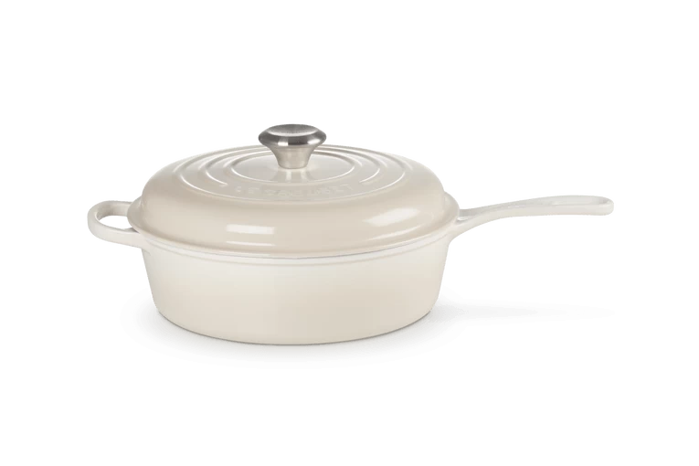 Le Creuset Signature Cassadou Braadpan ø 26 Cm Gietijzer Meringue 3 Le Creuset Signature Cassadou Braadpan ø 26 Cm Gietijzer Meringue