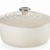 Le Creuset Signature Braadpan 4,2 Liter ø 24 Cm Gietijzer Meringue -Boetiekwinkel voor keukengerei le creuset br ter rund signature 20cm meringue 1 7347955 1 2