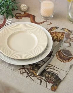 Oldenhof Sea Animals Placemat 35 X 48 Cm Linnen 2 Stuks -Boetiekwinkel voor keukengerei linoroom placemat sea vertical lr lr34 1