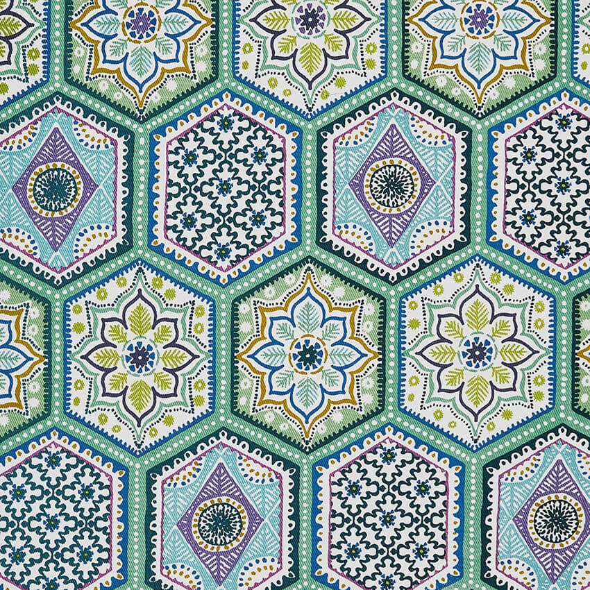 Ulster Weavers Lisbon Tiles Schort Katoen Groen 4 Ulster Weavers Lisbon Tiles Schort Katoen Groen - Afbeelding 2