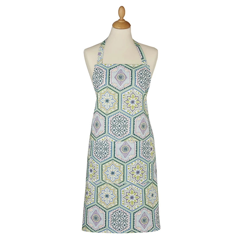 Ulster Weavers Lisbon Tiles Schort Katoen Groen 3 Ulster Weavers Lisbon Tiles Schort Katoen Groen