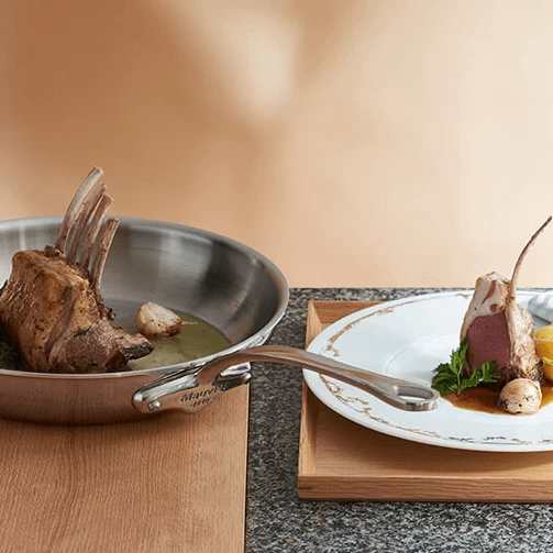 Mauviel M'Cook Serveerpan Rond ø 12 Cm Rvs Lichte Greep 4 Mauviel M'Cook Serveerpan Rond ø 12 Cm Rvs Lichte Greep - Afbeelding 2