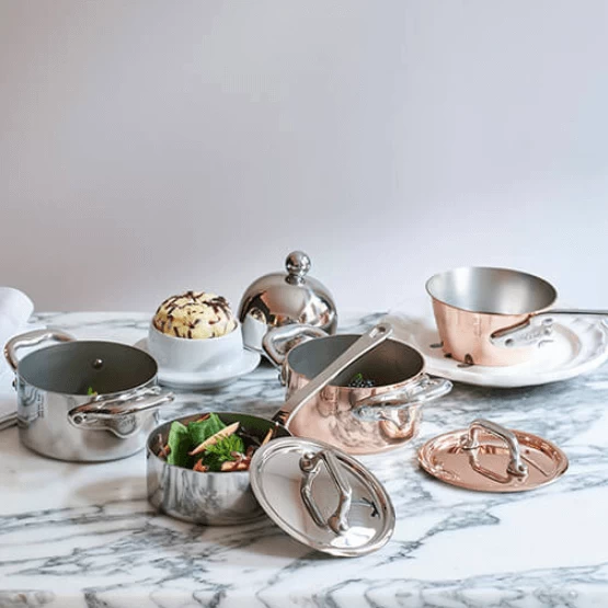 Mauviel M'minis Kookpan Met Deksel ø 9 Cm Koper Bronzen Hand 4 Mauviel M'minis Kookpan Met Deksel ø 9 Cm Koper Bronzen Hand - Afbeelding 2