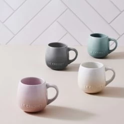 Le Creuset Coupe Collection Mok 320 Ml Aardewerk Sea Salt -Boetiekwinkel voor keukengerei mokken 2
