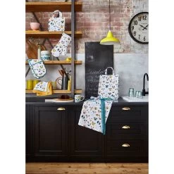 Ulster Weavers Mutley Crew Lange Pannenlap Katoen Blauw -Boetiekwinkel voor keukengerei mutley crew