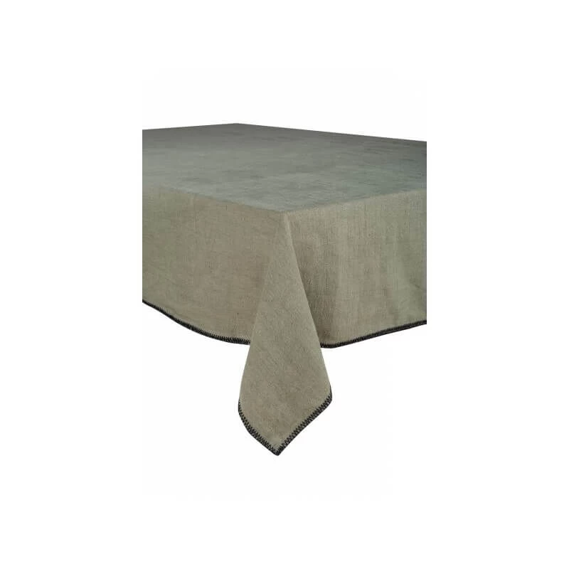 Haomy Letia Tafelkleed 170 X 170 Cm Linnen Kaki 3 Haomy Letia Tafelkleed 170 X 170 Cm Linnen Kaki